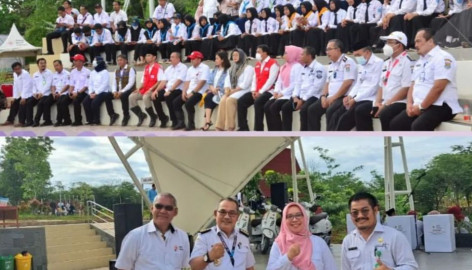 Peletakan Batu Pertama Pertama Monumen Relawan COVID-19 dan Ruang Kelas Tangerang Volunteer Park PMI