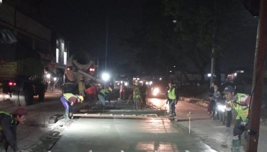 Pemkab Tangerang mempercepat perbaikan Jalan Kali Prancis