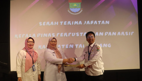 Serah Terima Jabatan (Sertijab) Kepala Dinas Perpustakaan dan Arsip Kabupaten Tangerang